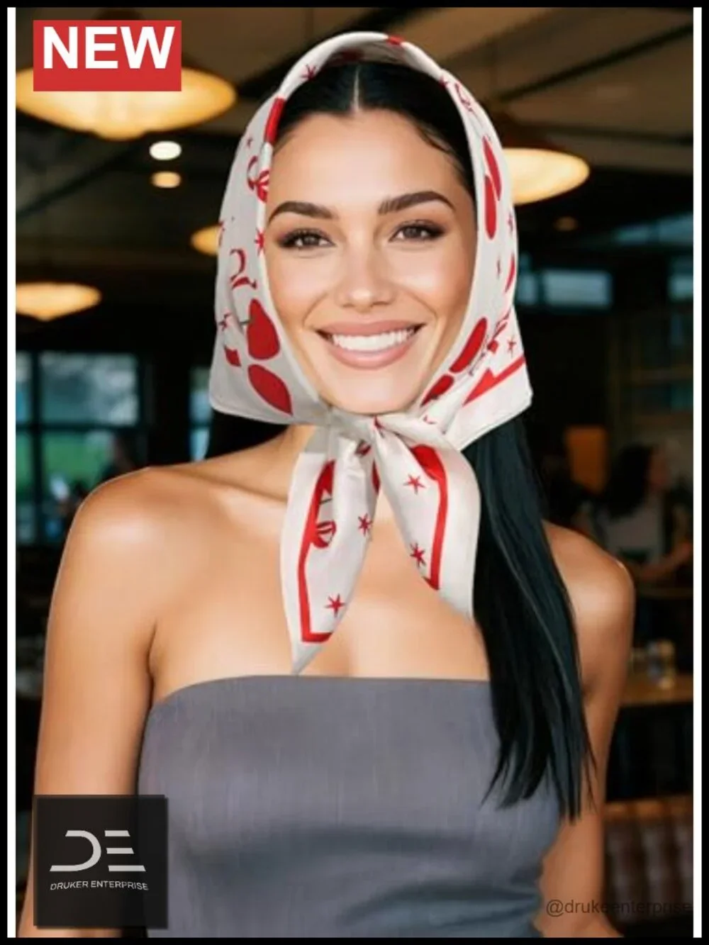 Satin Head Scarf for Women - Silk Feeling Bandana, Lightweight Neck Tie,